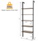 Steel Ladder Bookshelf, 5-Tier Wall-Mount Shelf Organizer for Home